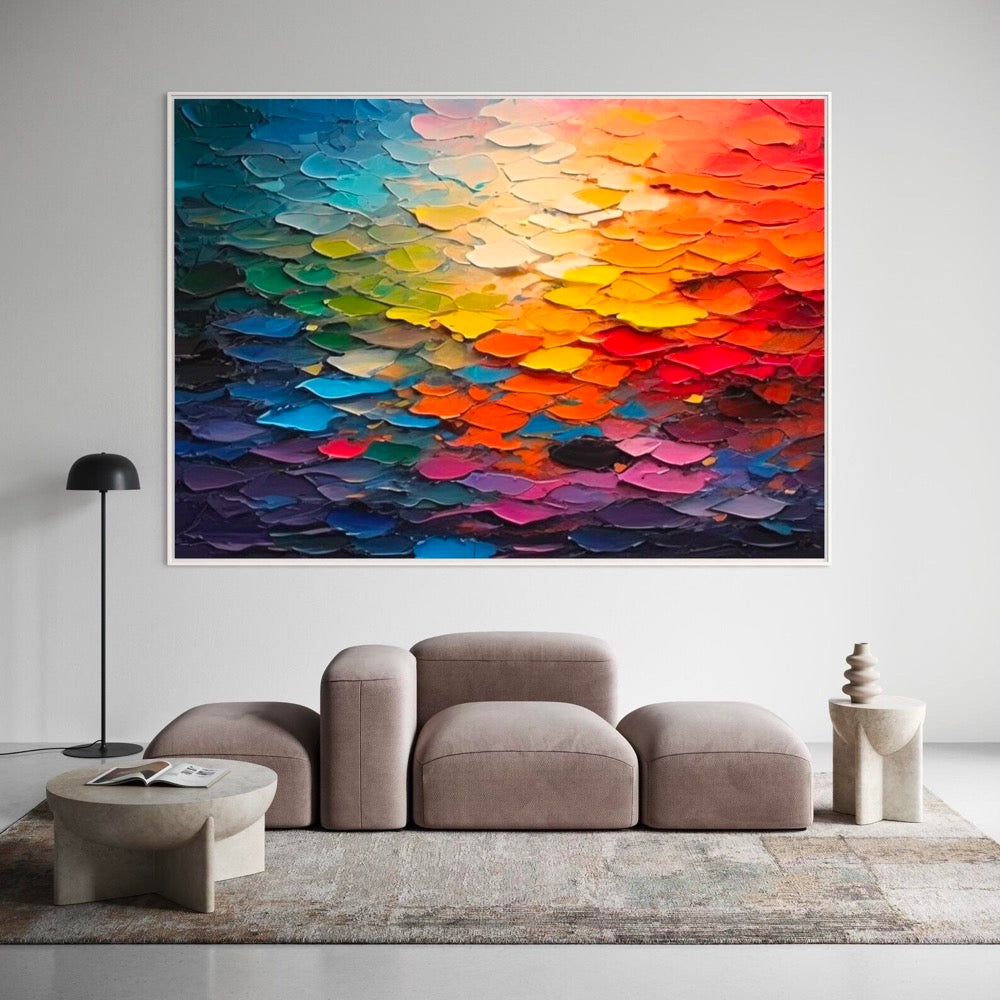 Textured Impasto Abstract Art