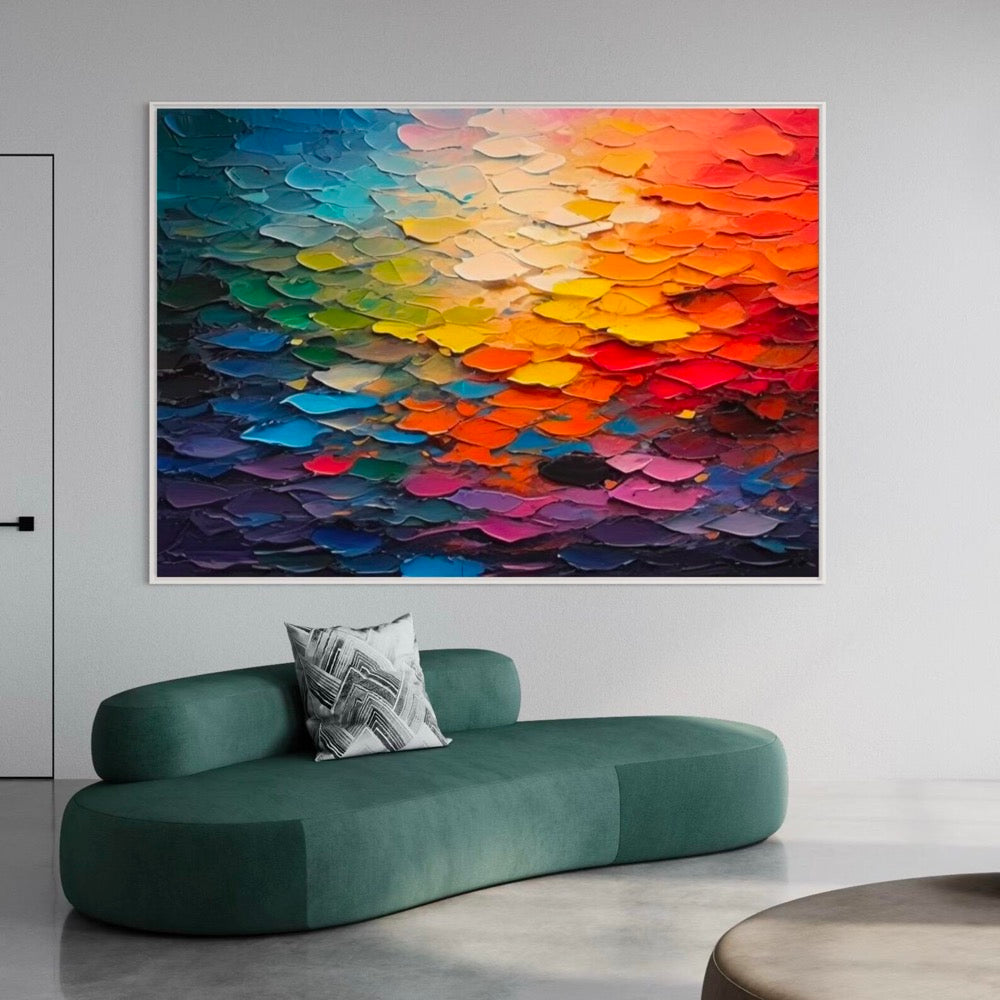 Textured Impasto Abstract Art