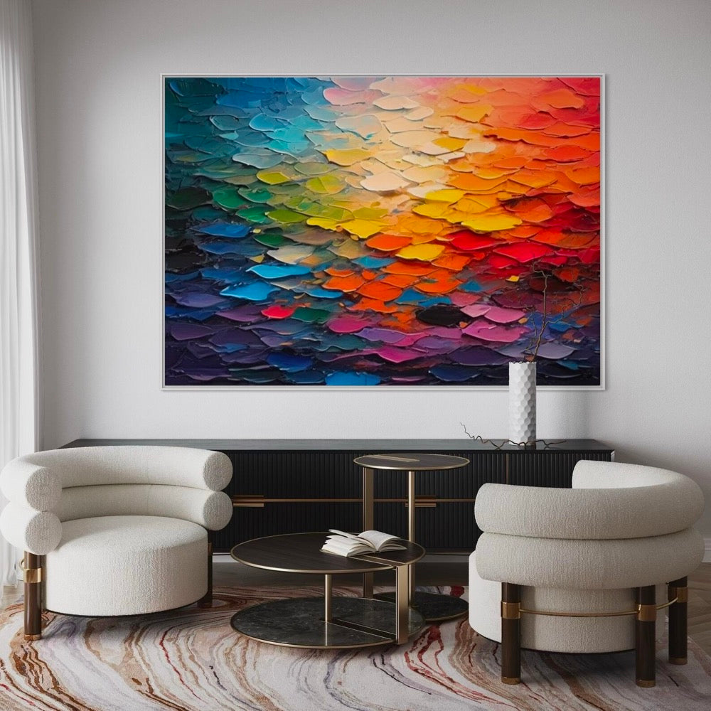 Textured Impasto Abstract Art